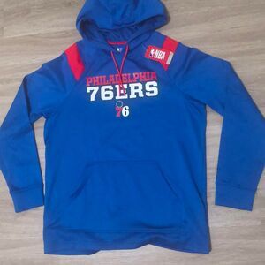 Philadelphia 76ers Hoodie – Royal Blue/Red – Size L – NWT
